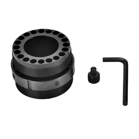 HERCHR Standard Barrel Nut with Steel Jam Nut Ring for Free Float Quad Rail, Barrel Nut for Quad Rail, Barrel Nut for Free