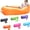 Orange, variant on Inflatable Lounger Air Sofa, Portable Air Chair for Camping, Beach, Hiking, Waterproof Sleeping Bag