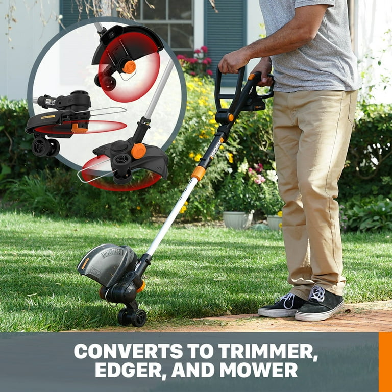 Worx Nitro WG173 20V 13'' Cordless String Trimmer (Battery & Charger  Included) Black WG173 - Best Buy