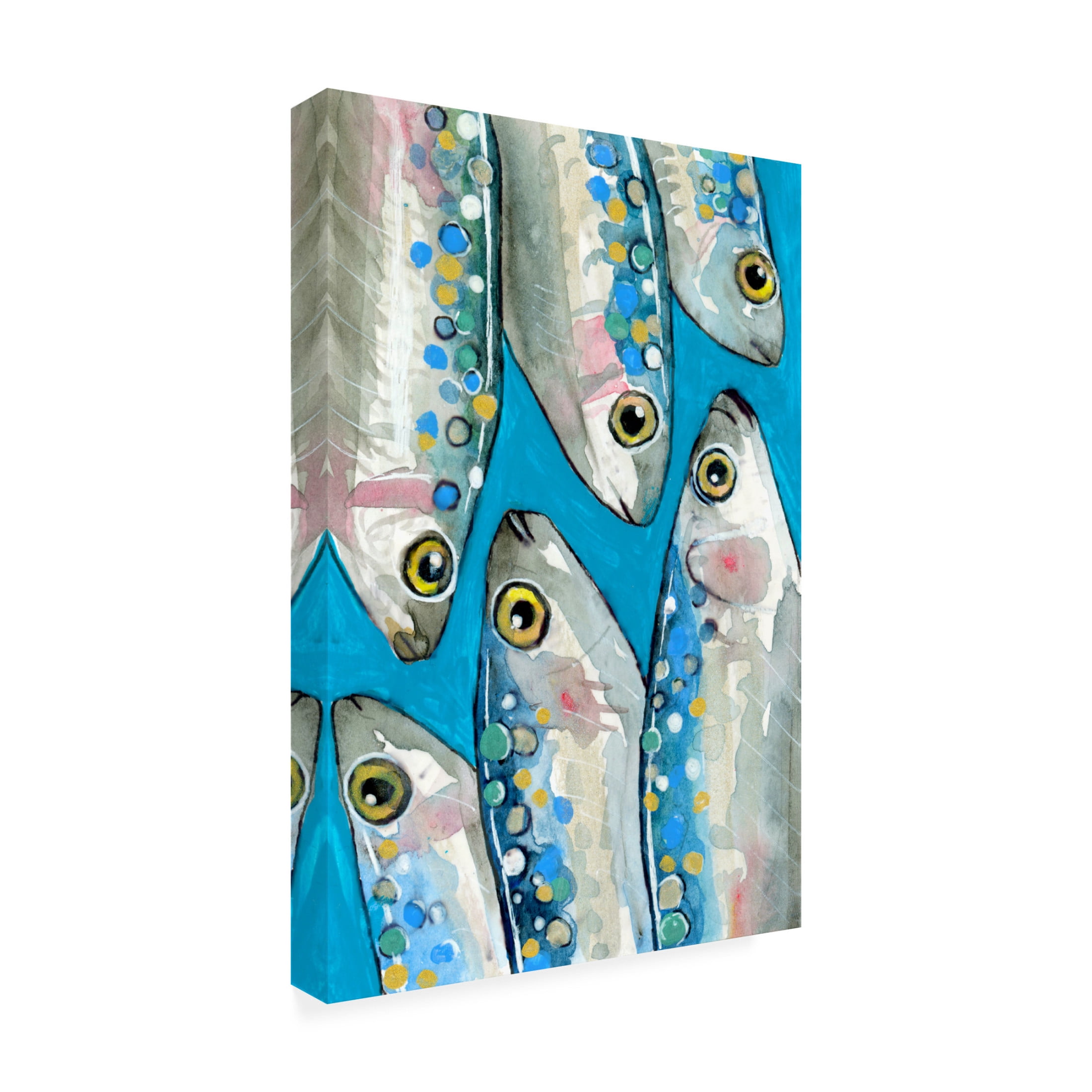 Trademark Fine Art Petra Lizde  Fishes Canvas Wall Art