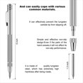 thumbnail image 3 of 2-Pack Tungsten Carbide Marking Pens with 10 Replacement Marking Tips Tile Glass Metal Plate Marking Pen,2 * marking pens 10 * replacement pen tips 1 * ruler, 3 of 6