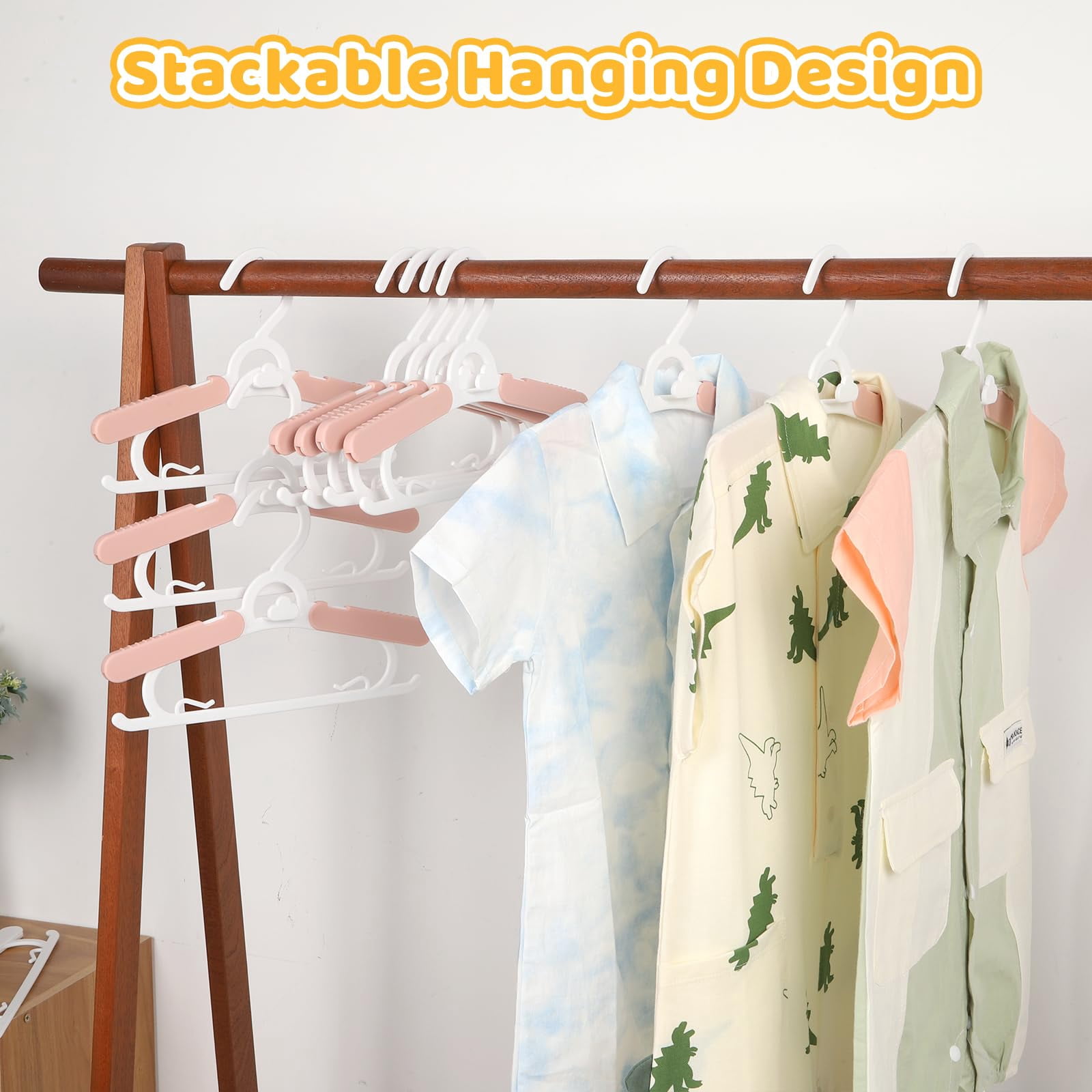 Clothes Hangers Pink 11-15" 40 Pack Closet Organization for Children