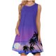 thumbnail image 1 of Mujeres verano casual sin mangas cuello redondo gradiente impreso bolsillo manga vestidos vestido suelto OAVQHLG3B Store lin121212, 1 of 5