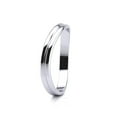 thumbnail image 5 of 10K White Gold 3MM Comfort Fit Curved Double Wave Thumb Ring For Women and Men, 5 of 7