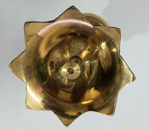 1 PCS Brass Oil LAMP Flower Design Diya Diwali Item