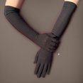 thumbnail image 4 of Long Elbow Gloves 18 inch Stretchy 1920s Opera Gloves Evening Party Dance for Women Black, 4 of 6