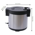 thumbnail image 2 of 110W Electric Rice Warmer Stainless Steel 19 Liter Heating Rice Warmer Dishes Warmer, 2 of 18