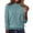 Light Blue, variant on Women's Jacquard Sweater, Crewneck Long Sleeve Pullover, Soft Woven Top with Pattern, Loose Fit Elegant Blouse, Fall Winter Casual Work Sweater Black XXL