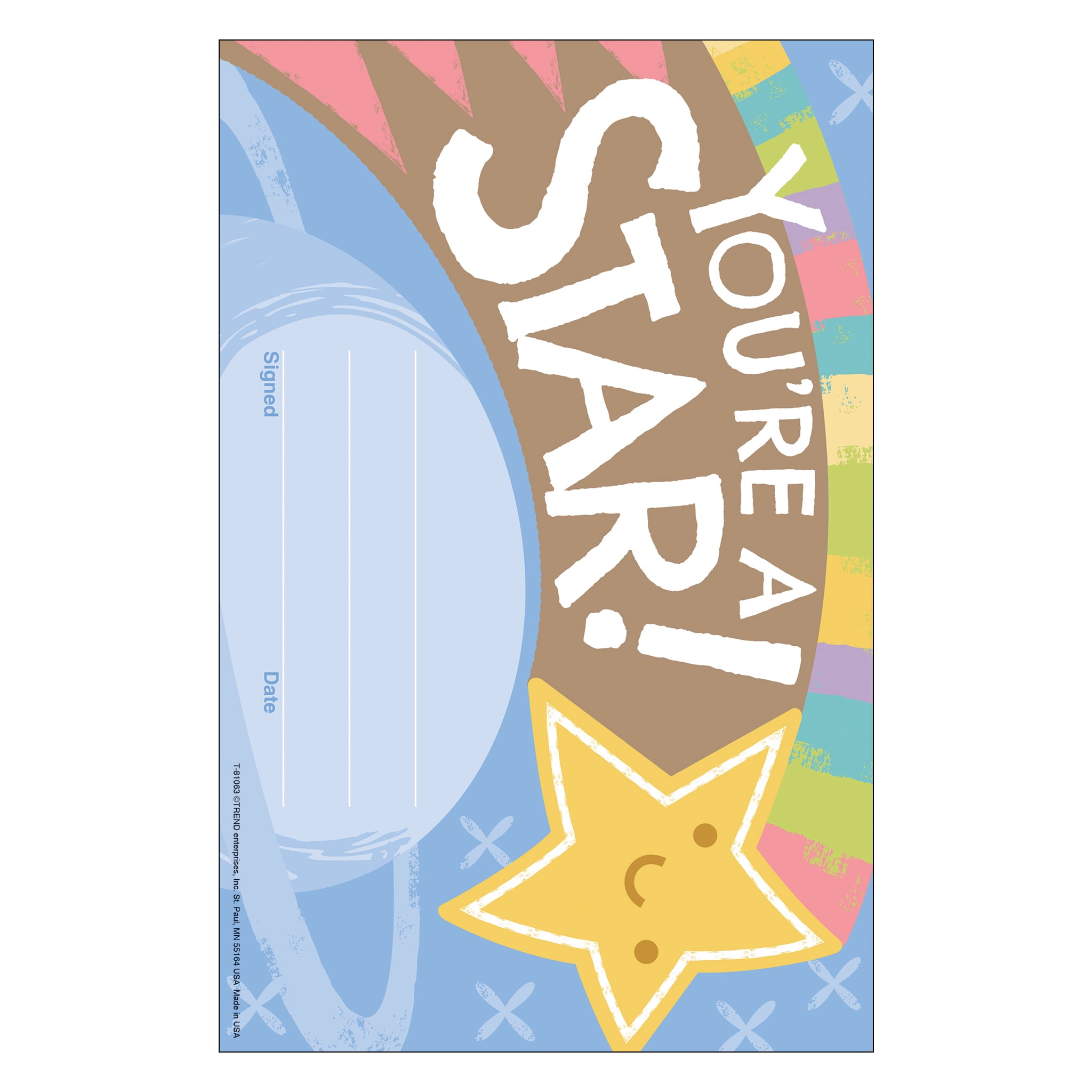 TREND You're a Star Good to Grow Recognition Awards, 30 Per Pack, 6 Packs