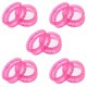 thumbnail image 2 of Lote de 10 anillos de agarre duraderos para tijeras de peluquería y barbería. Rosado, 2 of 9