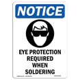 thumbnail image 1 of SignMission OS-NS-A-1218-V-12349 12 x 18 in. OSHA Notice Sign - Eye Protection Required, 1 of 1