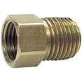 thumbnail image 1 of Marshall Excelsior Propane Adapter Fitting ME2132 1/4 Inch Female Inverted Flare x 1/4 Inch MNPT; Brass; Single; With 1/4 Inch Inverted Flare Plug, 1 of 3