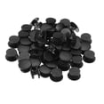 thumbnail image 1 of Unique Bargains Plastic Button Charm, 10 x 8mm Dia Button Accessories, Black 100 Pack, 1 of 4