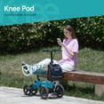 thumbnail image 7 of ZENART Steerable Knee Scooter Foldable Walker for Foot Surgery Adult Crutch Alternative, Blue, 7 of 7