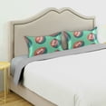 thumbnail image 3 of Yayeee Pillowcase Standard Size Set of 2 Satin Wrinkle Resistant Pillow Case, Brown American Footballs, 3 of 8