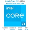 thumbnail image 2 of Procesador INTEL Core i3 14100 3.5GHz 4 Core LGA1700 Intel, 2 of 6
