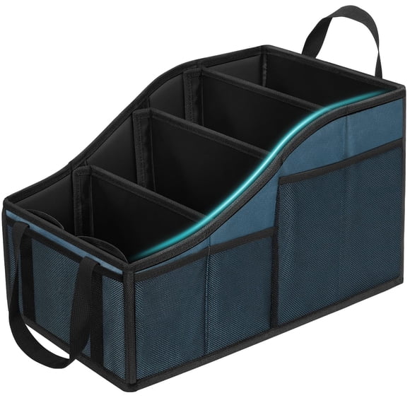 Organizador de asientos de coche YOHOOLYO con 4 compartimentos y 4 portavasos