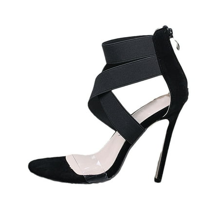 

Jikolililili Women s Shoes Snake Pattern Sandals Fashion Transparent High Heels Large Shoes Women Shoes Christmas 2022 Deals Clearance