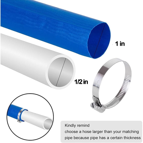 1 IN x 100 FT Heavy Duty Flat Discharge Hose