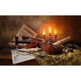 thumbnail image 3 of Morozov, Andrey 14x10 Black Modern Framed Museum Art Print Titled - Still Life With Violin And Candles, 3 of 5