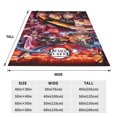 thumbnail image 3 of Demon Slayer Throw Blanket Soft Cozy Warm College Printing Oversized Lightweight Home Decoration All Seasons For Sofa Bed Couch Bedroom, 3 of 8