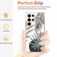 thumbnail image 2 of Abstract Modern Leaves Case for Samsung Galaxy S22 Ultra ,Aesthetic Art Design Pattern TPU Shock Proof Cover Case, 2 of 5