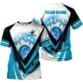 thumbnail image 6 of Custom 3D Bowling Shirts Personalized for Men and Women - Unique Team Shirt & Gifts for Bowling Lovers (Teal, XL), 6 of 10