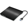 thumbnail image 1 of navor External CD / DVD Drive USB 3.0, Portable High Speed Data Transfer RW Drive DVD/CD ROM Rewriter Burner, Compatible with Windows, Linux, Mac, Laptop, PC, Tablet, 1 of 8