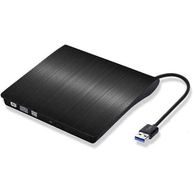 navor External CD / DVD Drive USB 3.0, Portable High Speed Data Transfer RW Drive DVD/CD ROM Rewriter Burner, Compatible with Windows, Linux, Mac, Laptop, PC, Tablet