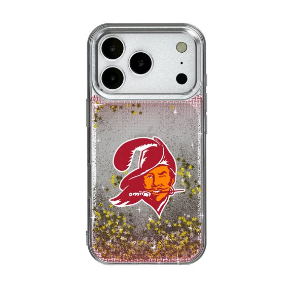 Tampa Bay Buccaneers Linen Logo iPhone Glitter Case