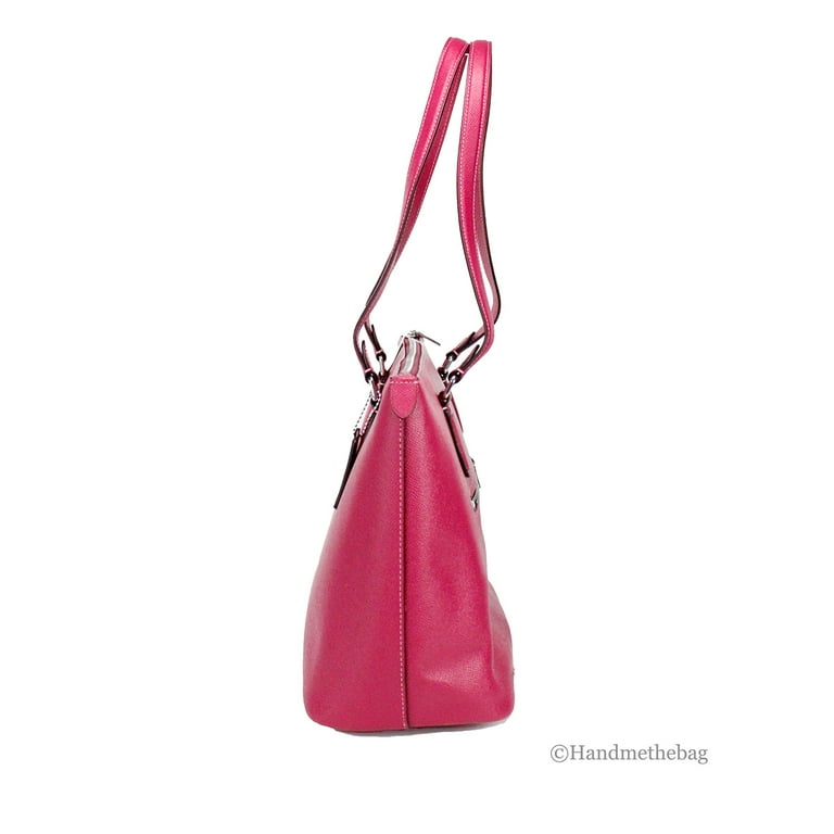 Coach (CH285) Gallery Bright Violet Crossgrain Leather Tote