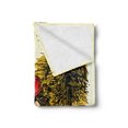 thumbnail image 2 of Motorcycle Soft Flannel Fleece Blanket, Girl on a Chopper Freehand Drawing of Historic Route 66 Sketch Style Countryside, Cozy Plush for Indoor and Outdoor Use, 50" x 70", Multicolor, by Ambesonne, 2 of 5