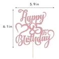 thumbnail image 2 of Cake topper AROKIPPRY con brillo rosa dorado para 85.º cumpleaños, 2 of 8