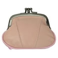thumbnail image 5 of Genuine Leather Women's Change Purse Clasps Open Coin Holder Color Options, 5 of 5