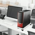 thumbnail image 4 of Computer Tower Stand Pc Holder Mobile Computer Cart Hollowed Pc Floor Stand, 4 of 9