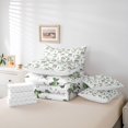 thumbnail image 6 of jejeloiu Cute Fishing Print 7 Pieces Full Size Bedding Sets For Girls,Green Fish Bucket Full Size Bed in a Bag,White Green,Reversible, 6 of 7