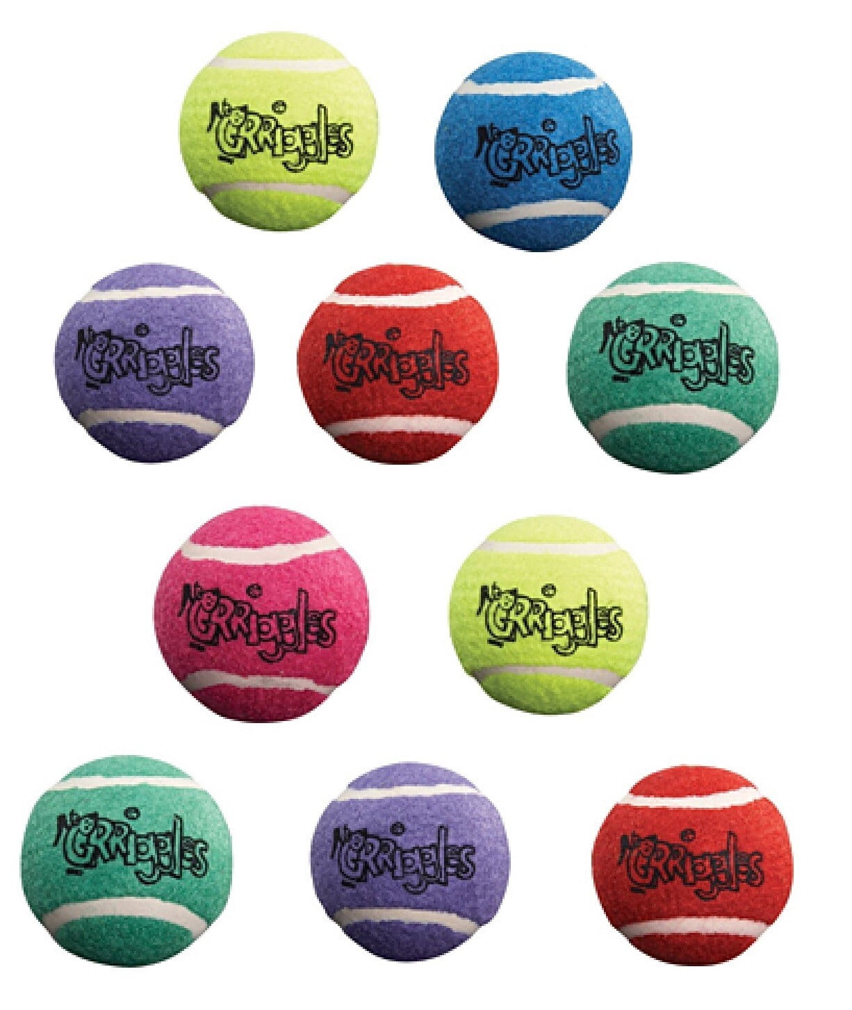 Bulk Tennis Ball Dog Toys Bright Colorful Durable Fun Fetch Chase Chew 2.5 inch (25 Balls)