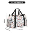 thumbnail image 3 of Fotbe Tulips Flowers Bolsa de Viaje con Estampado, Bolsa de Fin de Semana para Mujer con Compartimento para Zapatos, Bolsa de Gimnasio con Bolsillo Húmedo, 3 of 7