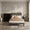Dark Grey&Black, variant on 3-Piece Queen Bedroom Set: Upholstered Platform Bed with Charging Station & LED Lights + 2 Drawers Nightstands + 4 Drawer Dresser with Anti-Tip Safety– Bedroom Furniture Set, Dark Gray/Beige