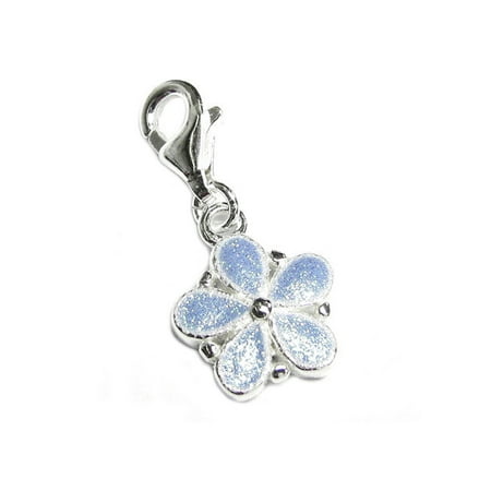 Enamel Flower Daisy - Queenberry Sterling Silver Daisy Flower Enamel European Style Clasp Charm