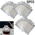 thumbnail image 1 of 50PCS Drip Bag Filters Paper Coffee Hanging Ear Style Coffee Filter Paper, 1 of 5