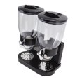 thumbnail image 1 of Cereal Dispenser, Dry Food Dispenser Even Distribution Dual Containers ABS  For Kitchen Black, 1 of 8