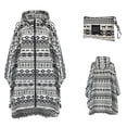 thumbnail image 1 of DPTALR Women Rain Jacket Coat Printing Hooded For Adults With Pockets Tops, 1 of 5