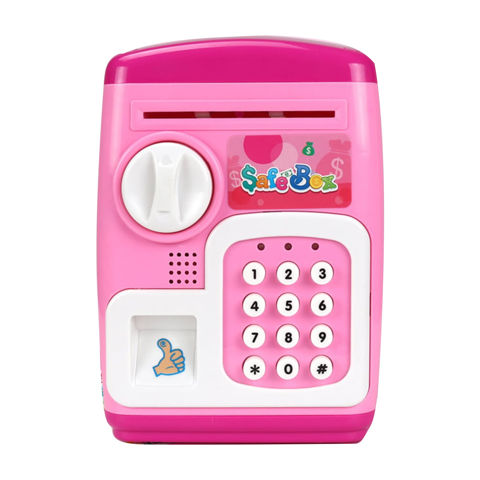 Sanwood Cartoon ATM Password Piggy Bank Smart Fingerprint Safe Storage Tank  Kids Toy, Learning & Education 