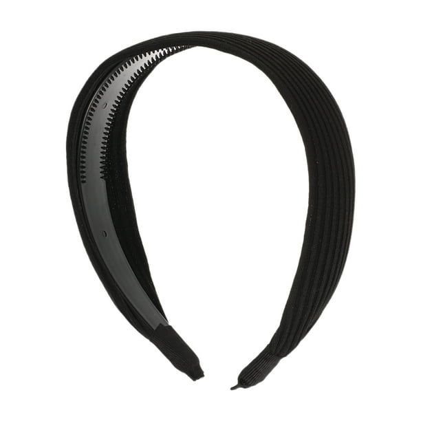 Diademas Anchas Únicas para Mujeres, Diademas Extra Anchas, Diademas Gruesas con Dientes, Accesorios para el Cabello, Negros