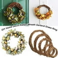 thumbnail image 3 of YUEMING Christmas Wreaths Solid Color Diy Hanging Wreath Rattan Bamboo Door Hanging Christmas Decoration,4 Inch, 3 of 6