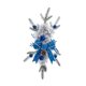 thumbnail image 2 of Guirnaldas artificiales navideñas BLESIY 60 cm Lazo azul decoración, 2 of 8
