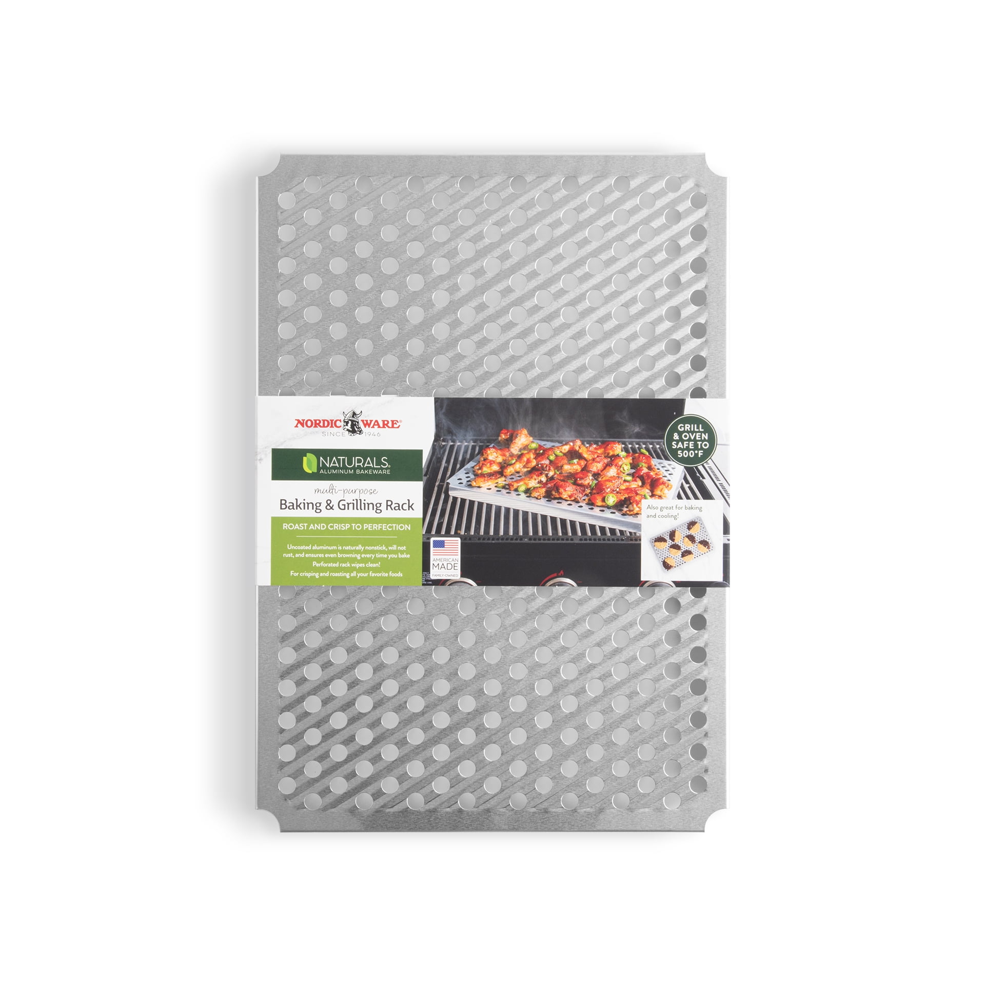 Nordic Ware Naturals 13" x 18" Multi-Purpose Baking, Crisping, and Grilling Rack
