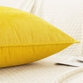 thumbnail image 3 of Paquete de 2 fundas de almohada de terciopelo amarillo brillante, decorativas de primavera, suaves para sofá, cama, sala de estar, oficina, 18.0 x 18.0 in, 3 of 5