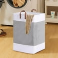 thumbnail image 4 of XGFHYJEH Collapsible Laundry Basket with Handles, Clothes Hamper for Baby Kids Nursery, Freestanding Foldable Laundry Bag, Decorative Storage Container, Folding Big Washing Bin, 4 of 5